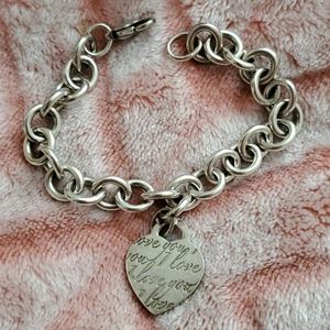 613 Tiffany heart charm bracelet